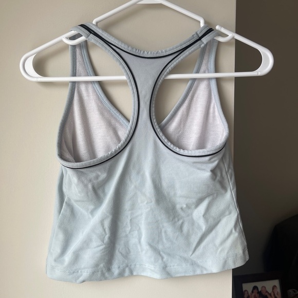 Nike Light Blue and Black Tank Top CS - Picture 2 of 4